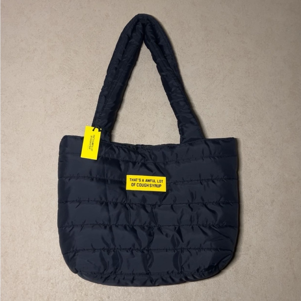Awful lot of cough syrup tote
